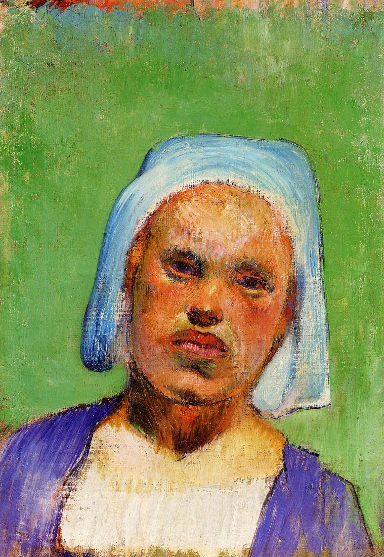 Portrait of a Pont-Aven Woman - Paul Gauguin Painting